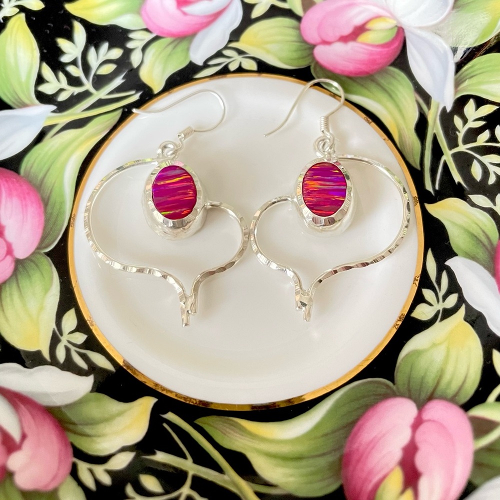 Silver Earring & Pendant Set